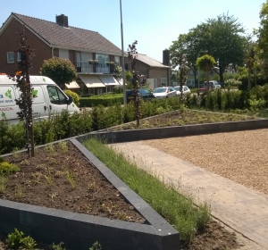 Voortuin met bodembedekkende beplanting - Hoveniersbedrijf C.K. van Mourik